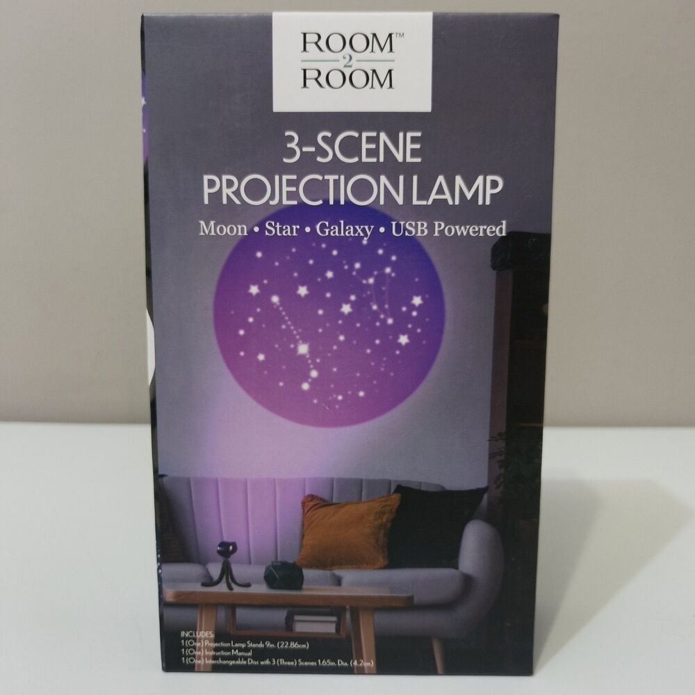 Room 2 Room - 3-scene Astrology / Moon / Galaxy - Projector Lamp